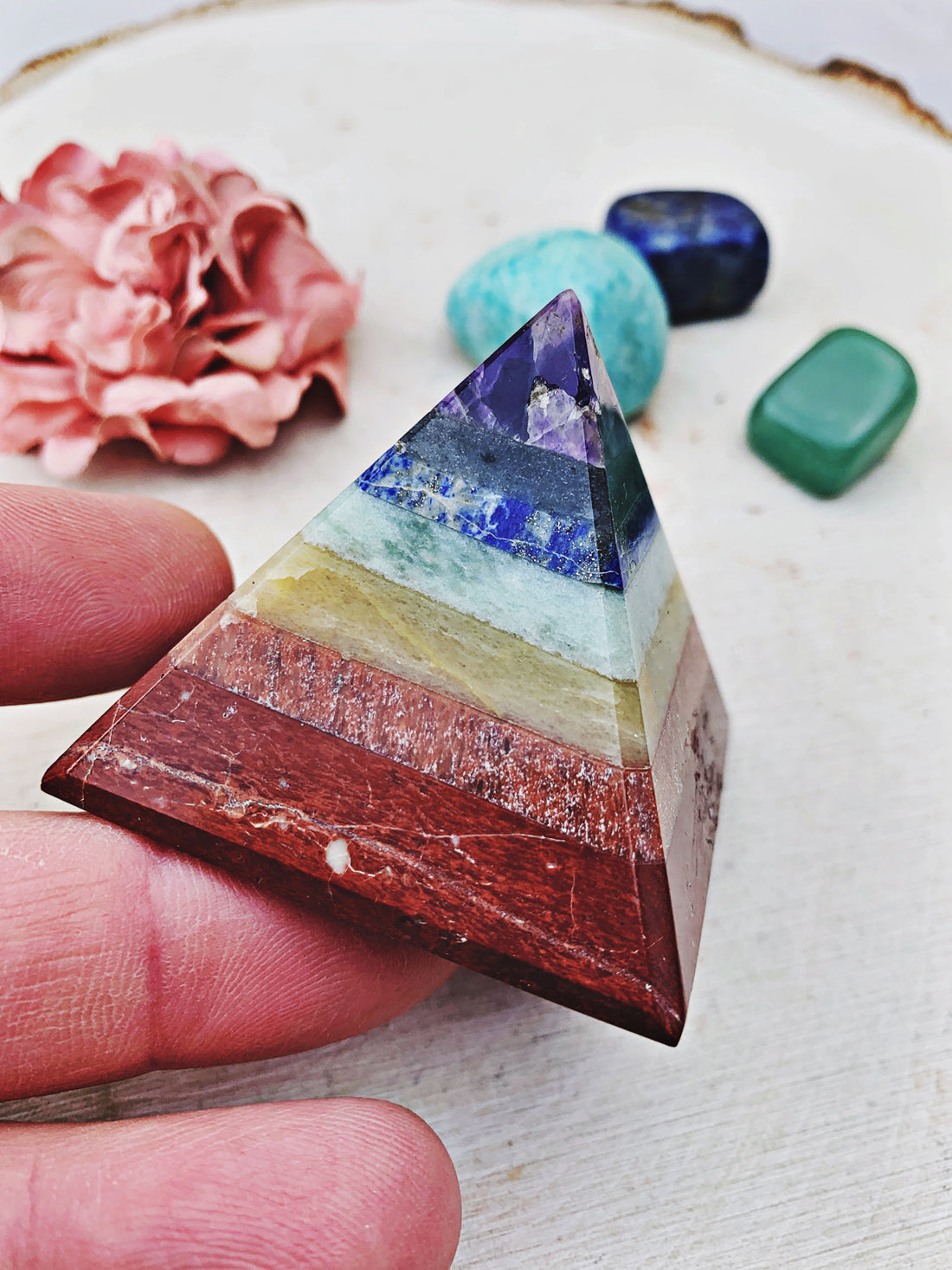 Chakra Pyramids (375) - The Bead N Crystal & Enclave Gems