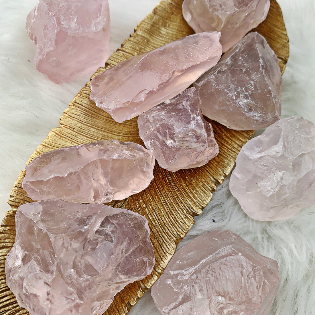 Rose Quartz Raw Free Forms (895) - The Bead Shoppe