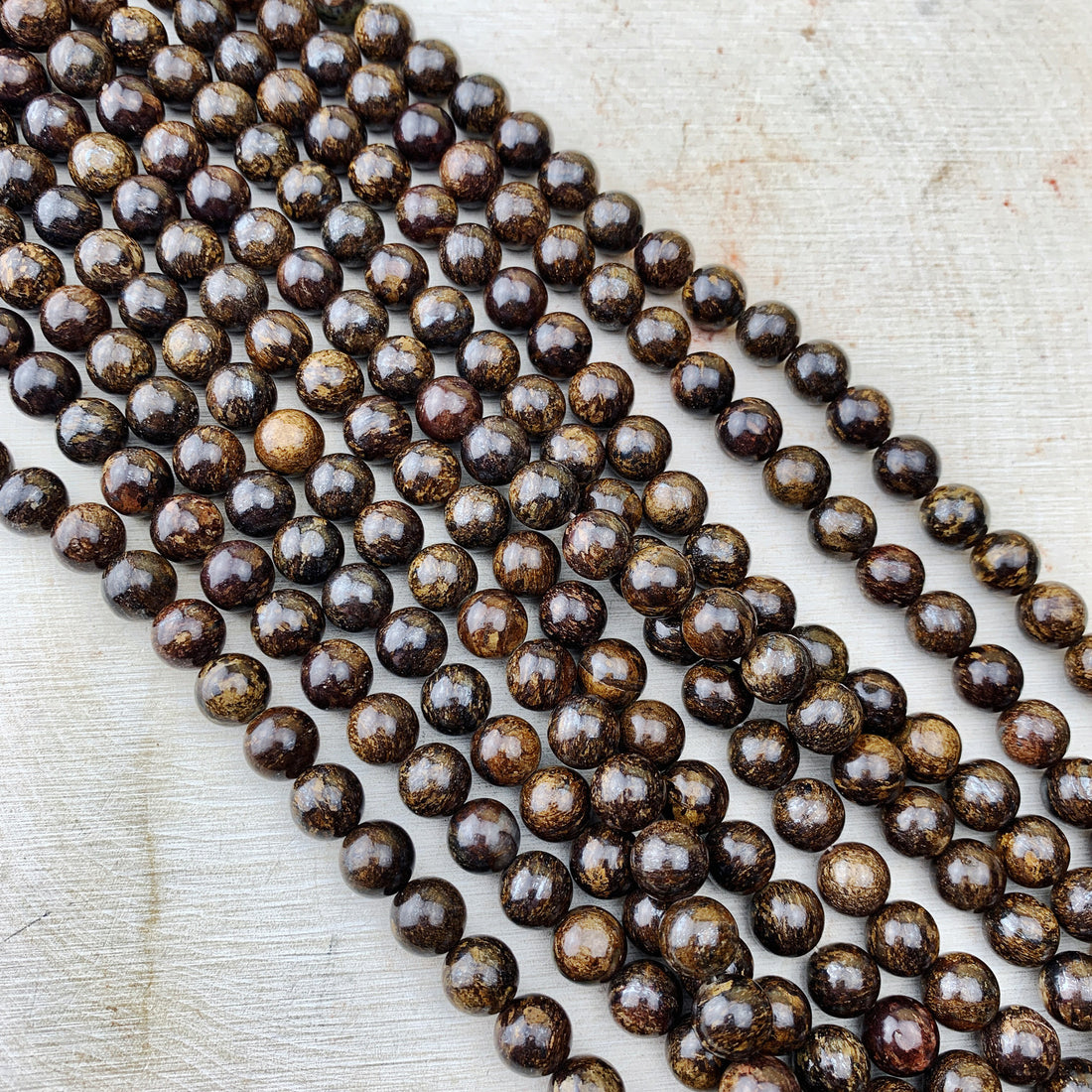 Bronzite 6 mm - The Bead N Crystal & Enclave Gems