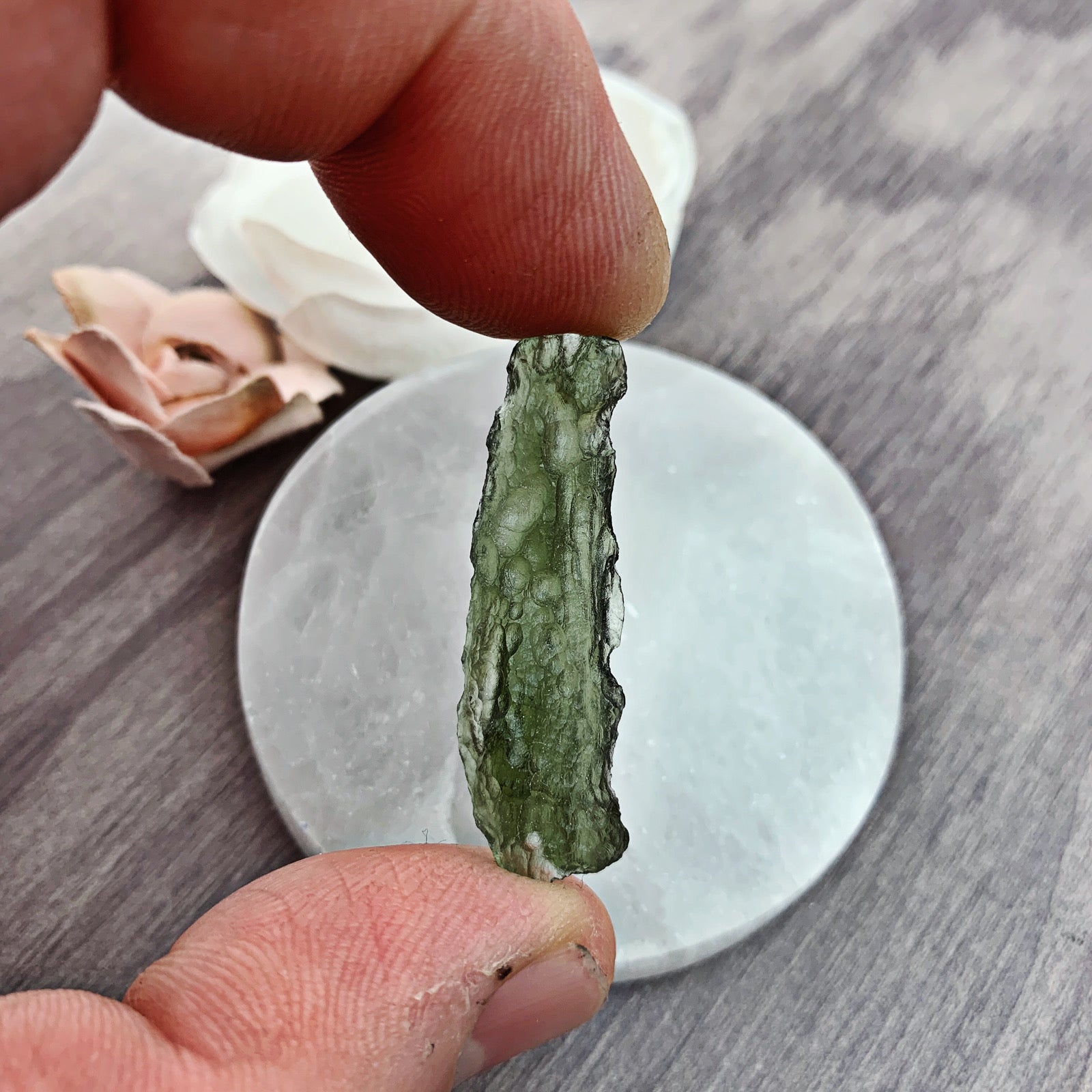 Moldavite Raw (2) - The Bead Shoppe