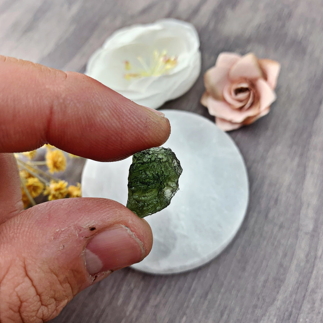 Moldavite Raw (3) - The Bead Shoppe