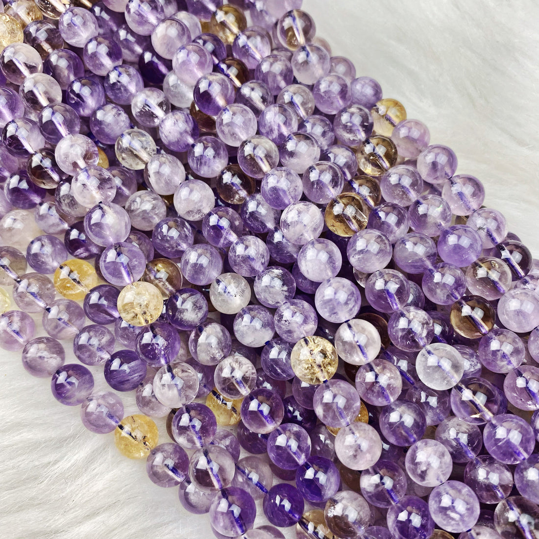 Ametrine 6 mm - The Bead N Crystal & Enclave Gems