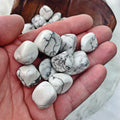 Howlite Tumbled Stones (Set of 3) (827) - The Bead Shoppe