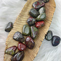 Dragon's Blood Jasper Tumbled Stones (Set of 3) (822) - The Bead Shoppe