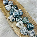 Moss Agate Hearts Sm - CUTE - The Bead N Crystal & Enclave Gems