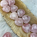 Rose Quartz Hearts Sm - CUTE - The Bead N Crystal & Enclave Gems