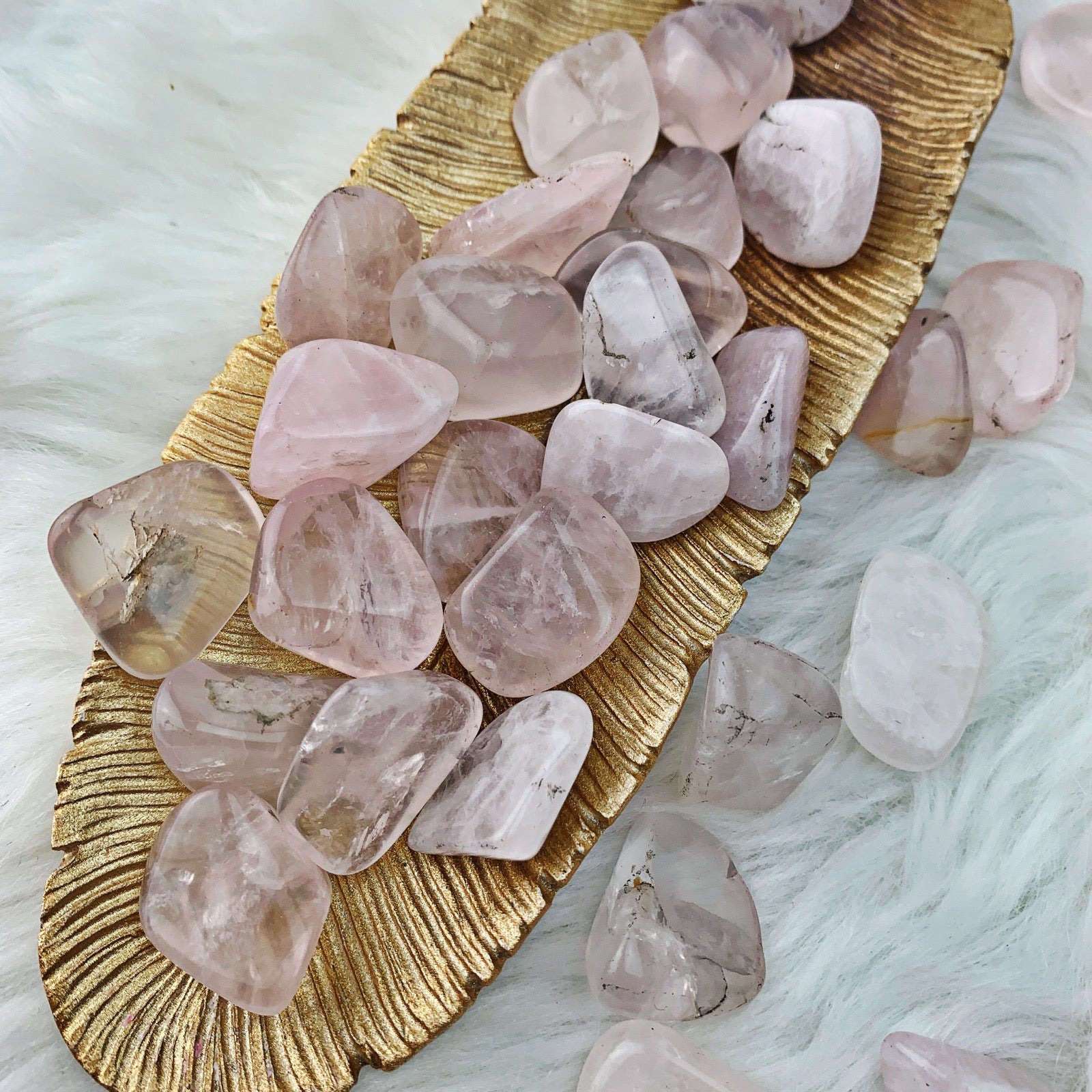 Rose Quartz Tumbled Stones (Set of 3) (832) - The Bead Shoppe