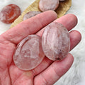 Strawberry Quartz Palm Stone (844) - The Bead Shoppe