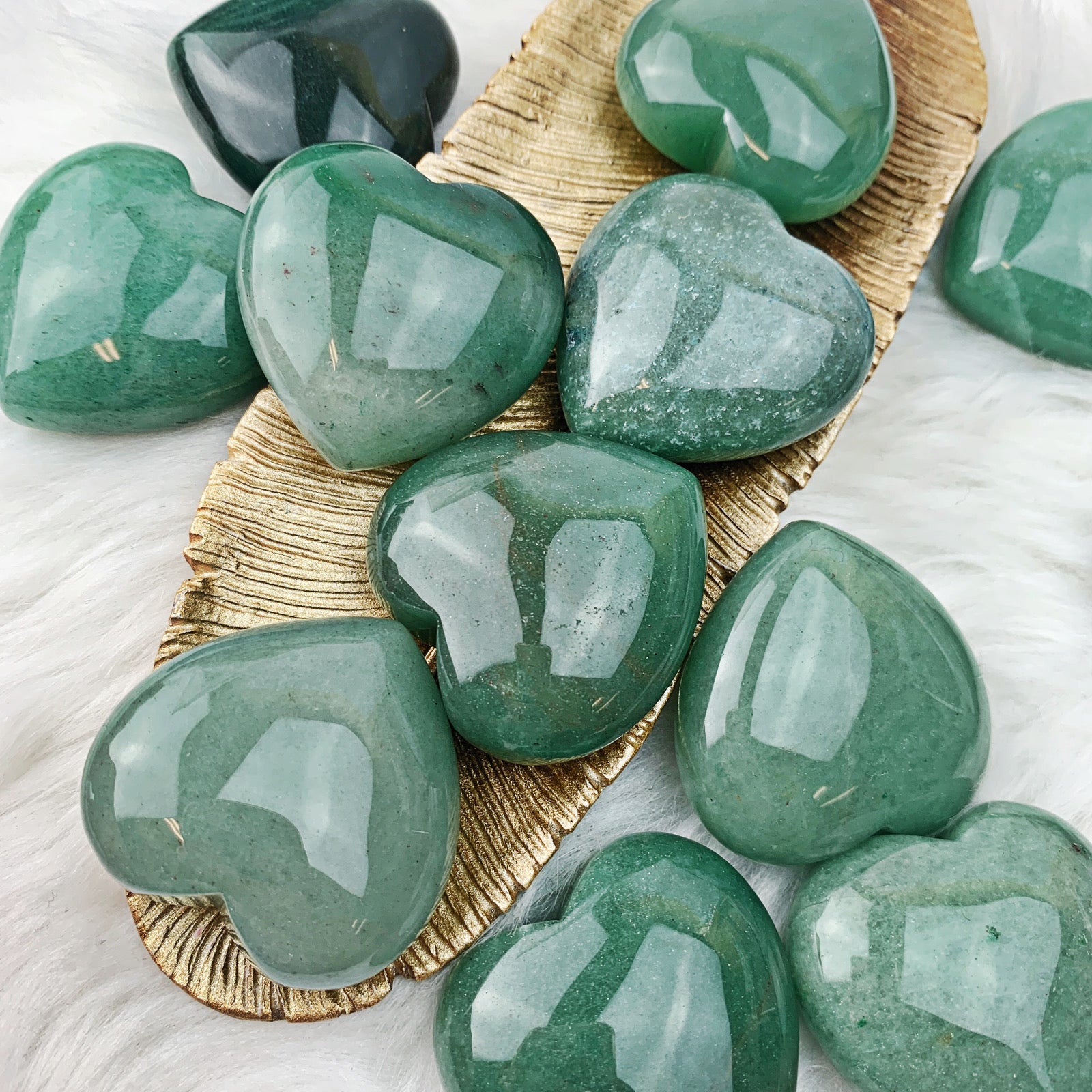 Aventurine Heart (849) - The Bead Shoppe