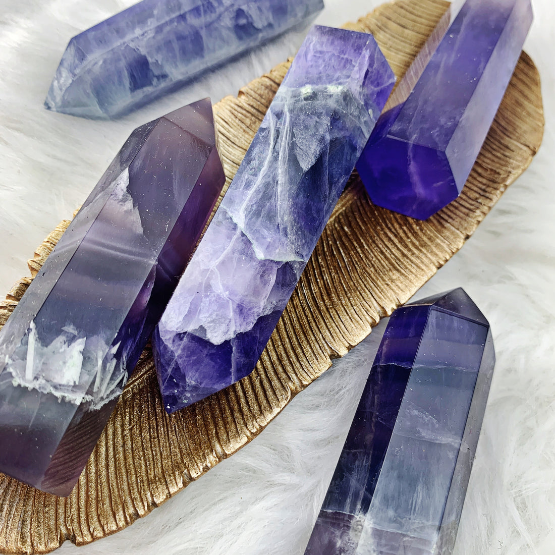 Lavender Fluorite Tower (870) - The Bead Shoppe