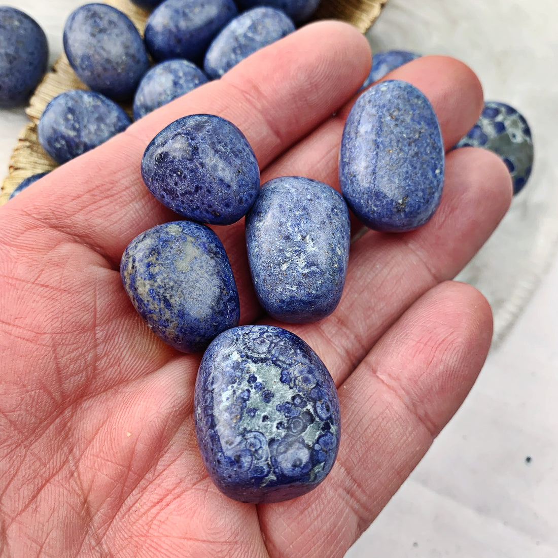 Dumortierite Tumbled Stone (877) - The Bead Shoppe