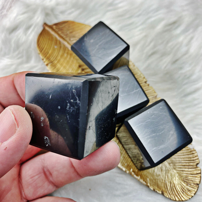 Shungite Cubes - 1.25" Magical - The Bead N Crystal & Enclave Gems