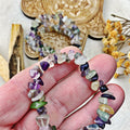 Fluorite Chip Stretch Bracelet - The Bead N Crystal & Enclave Gems