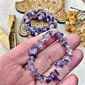 Amethyst Chip Stretch Bracelet - The Bead N Crystal & Enclave Gems