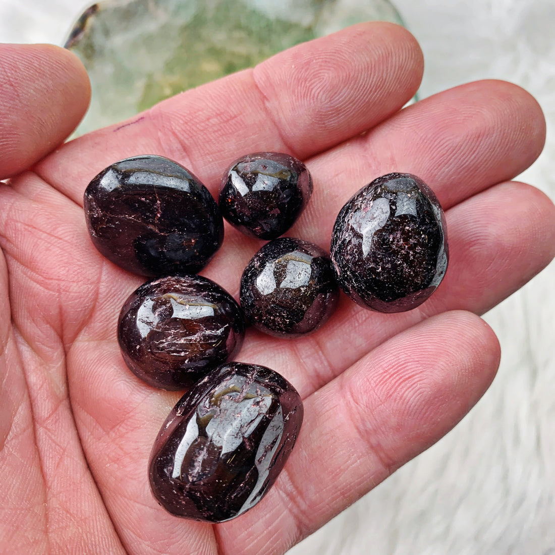 Garnet Tumbled Stone (Set of 2) (892) - The Bead Shoppe