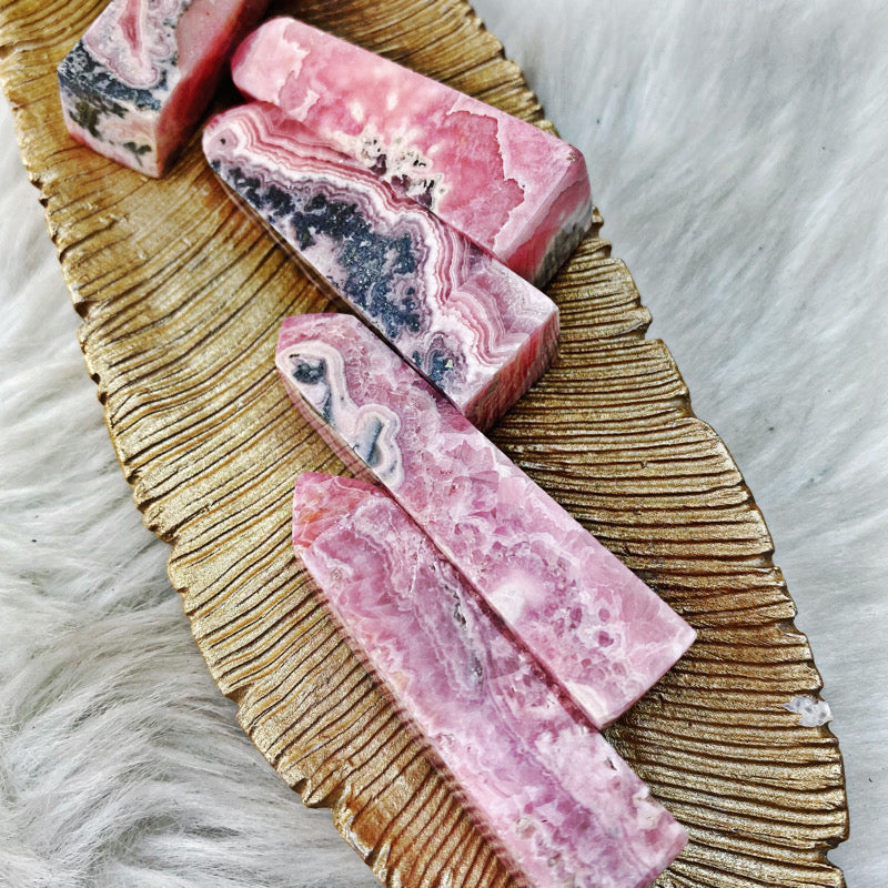 Rhodochrosite Mini Tower - Stunning Color! - The Bead N Crystal & Enclave Gems