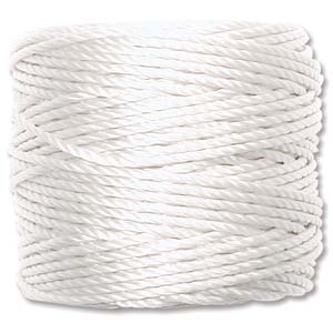 S-Lon Bead Cord - White (Heavy) - The Bead N Crystal & Enclave Gems