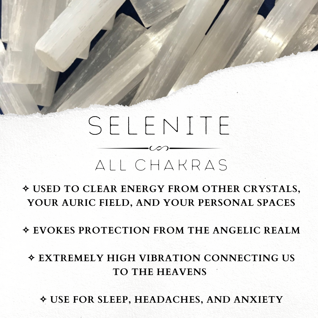 Selenite Wand - The Bead N Crystal & Enclave Gems