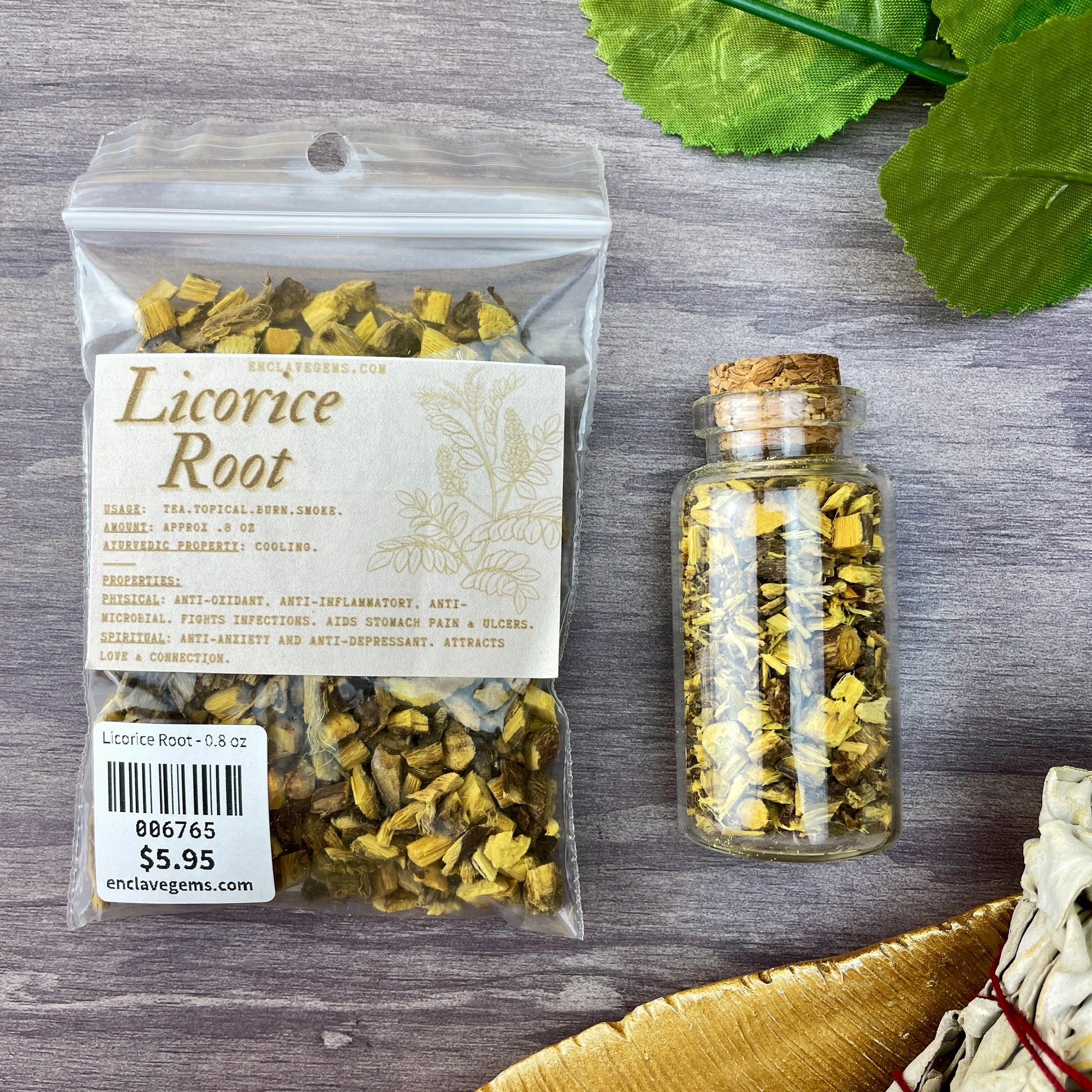 Licorice Root - 0.8 oz - The Bead N Crystal & Enclave Gems