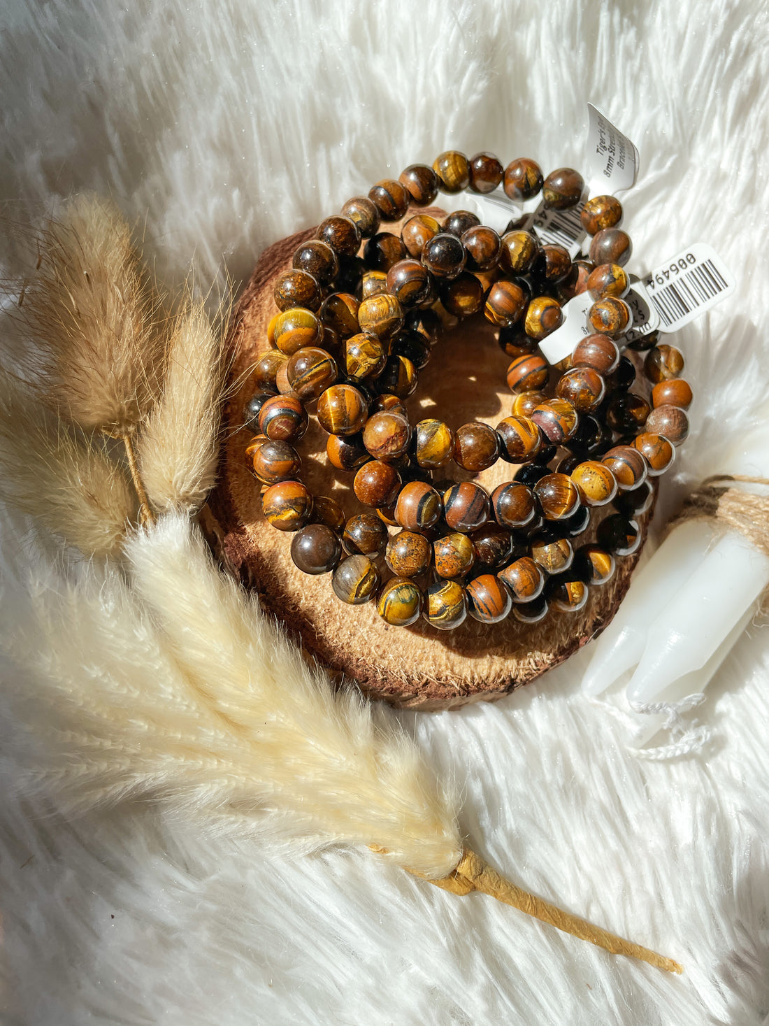 Tiger's Eye Stretch Bracelet 8 mm - The Bead N Crystal & Enclave Gems